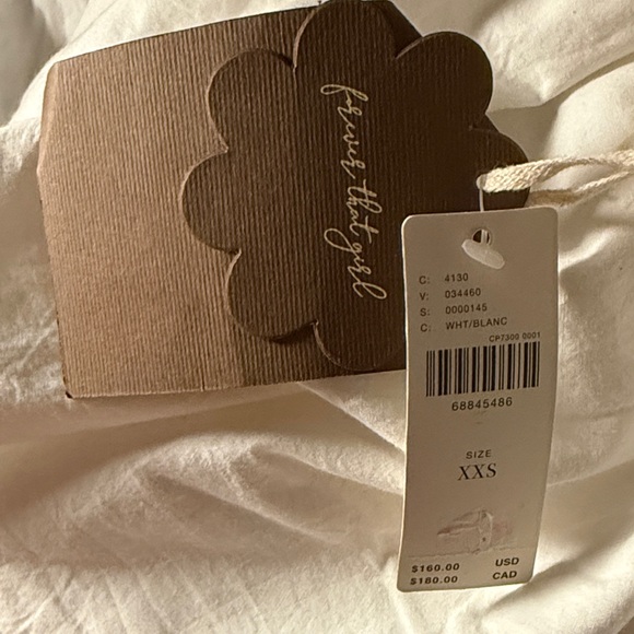 NWT Anthropologie Forever That Girl Cut Out Mini Dress XXS White 100% Cotton - Picture 7 of 7